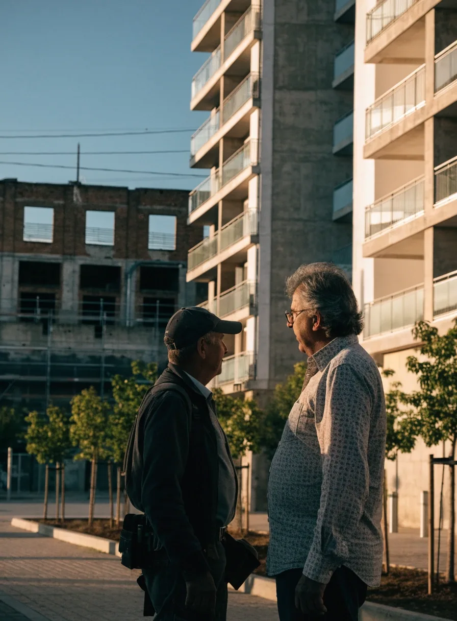 Barrio de nueva planta construido sobre antiguos terrenos industriales en Valencia