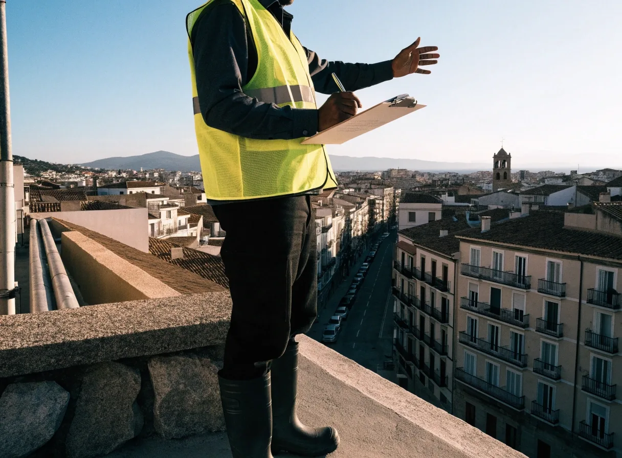 Panorámica urbana de Valencia con la fachada marítima al fondo